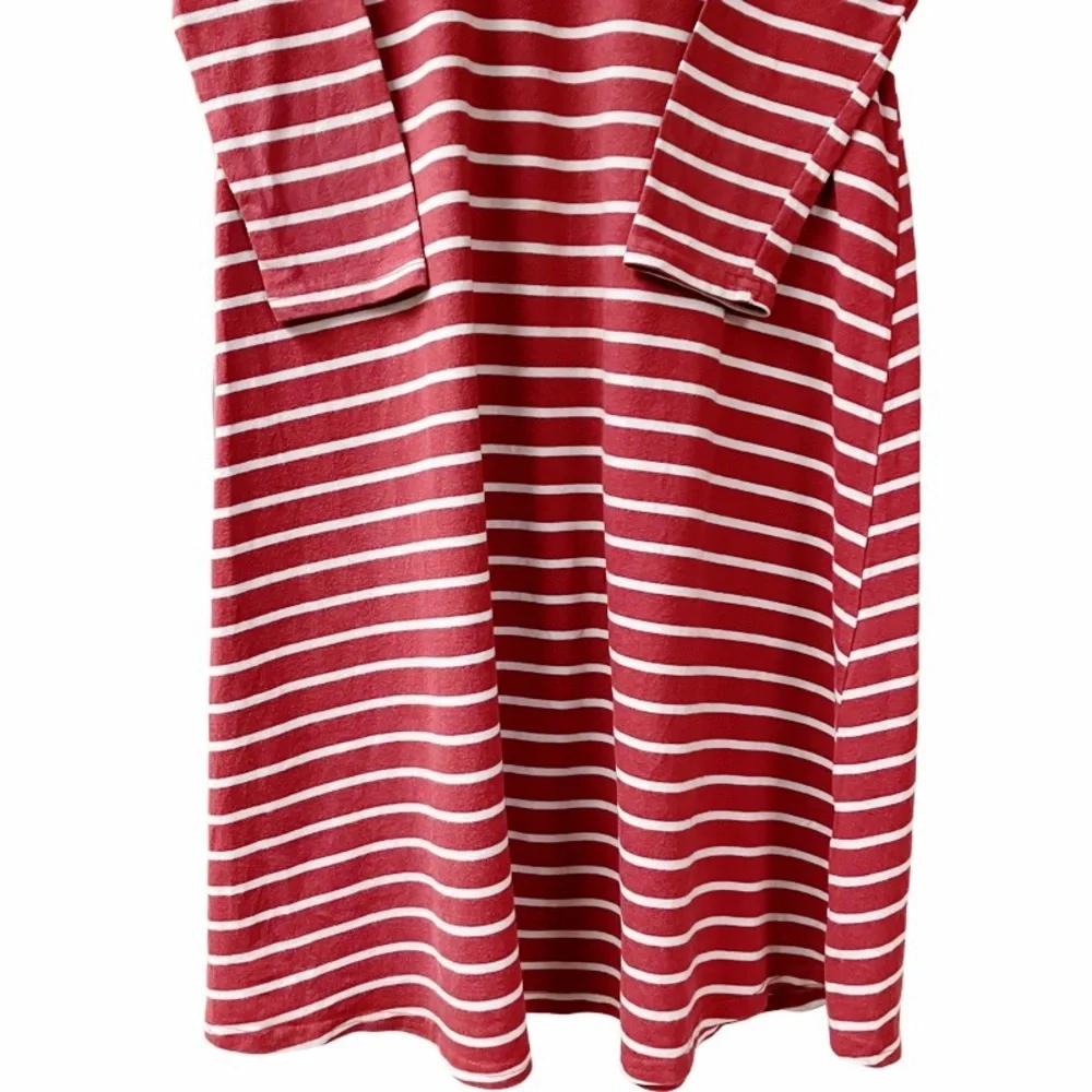 TOTTINI Girls MIDI Dress Boho Boutique Casual Striped SZ 7 Crimson School Party